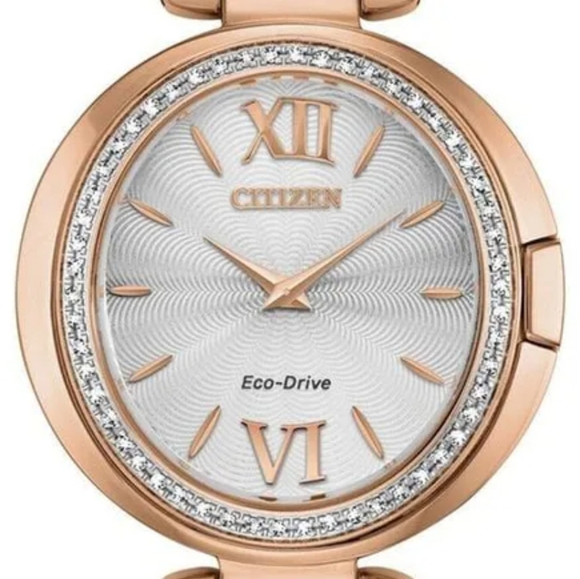***BRAND NEW*** Citizen Women's Eco-Drive Rosetone Diamond Capella Watch - Picture 3 of 13